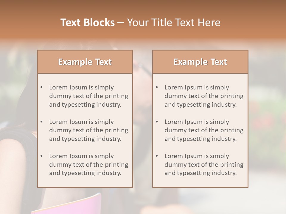 Outdoor Male High School PowerPoint Template