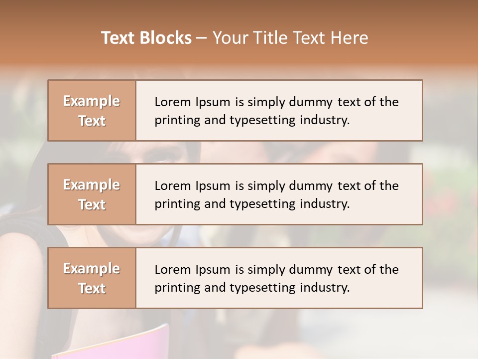 Outdoor Male High School PowerPoint Template