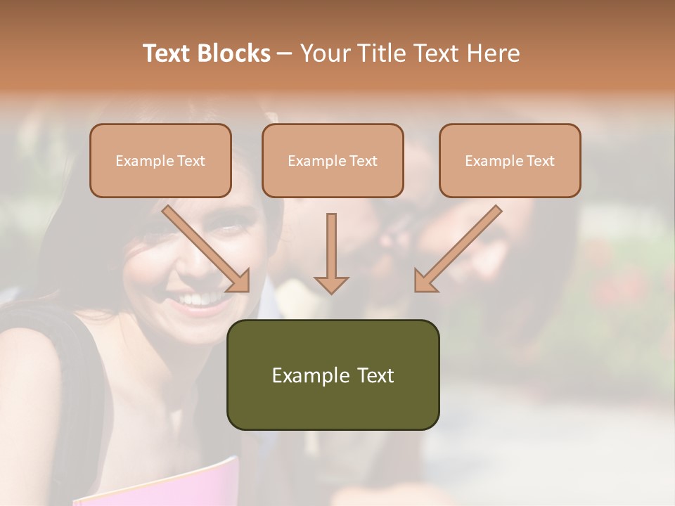 Outdoor Male High School PowerPoint Template