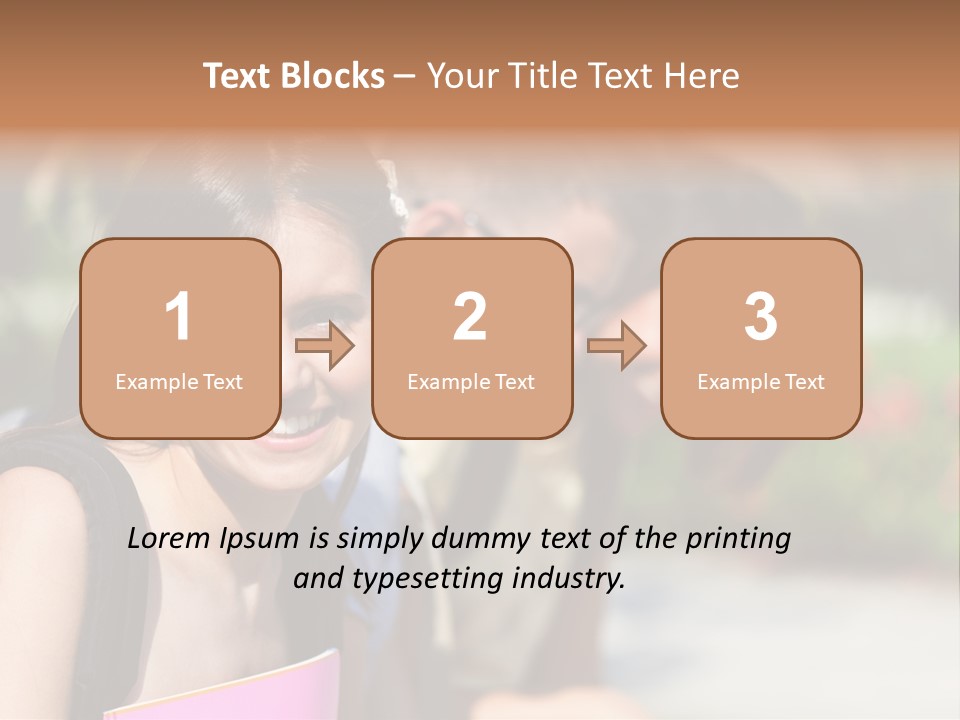 Outdoor Male High School PowerPoint Template