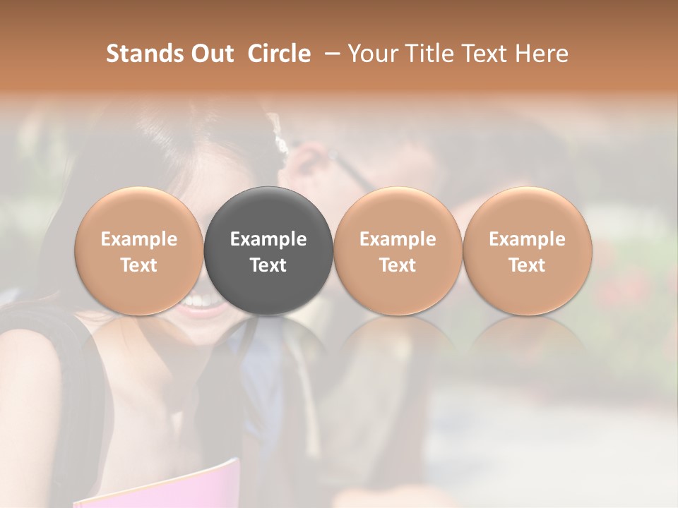 Outdoor Male High School PowerPoint Template