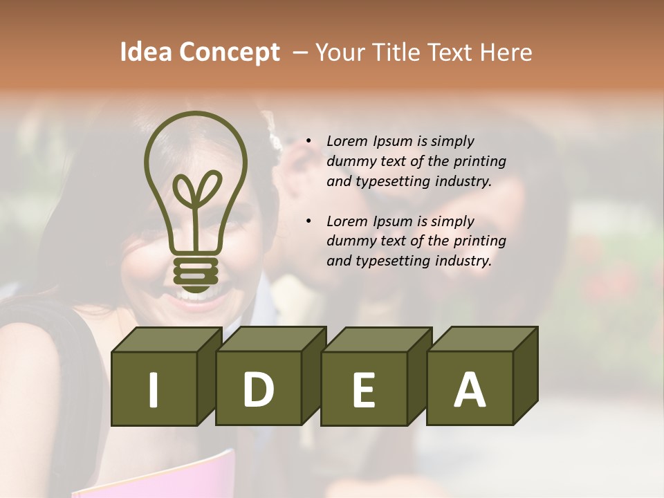 Outdoor Male High School PowerPoint Template