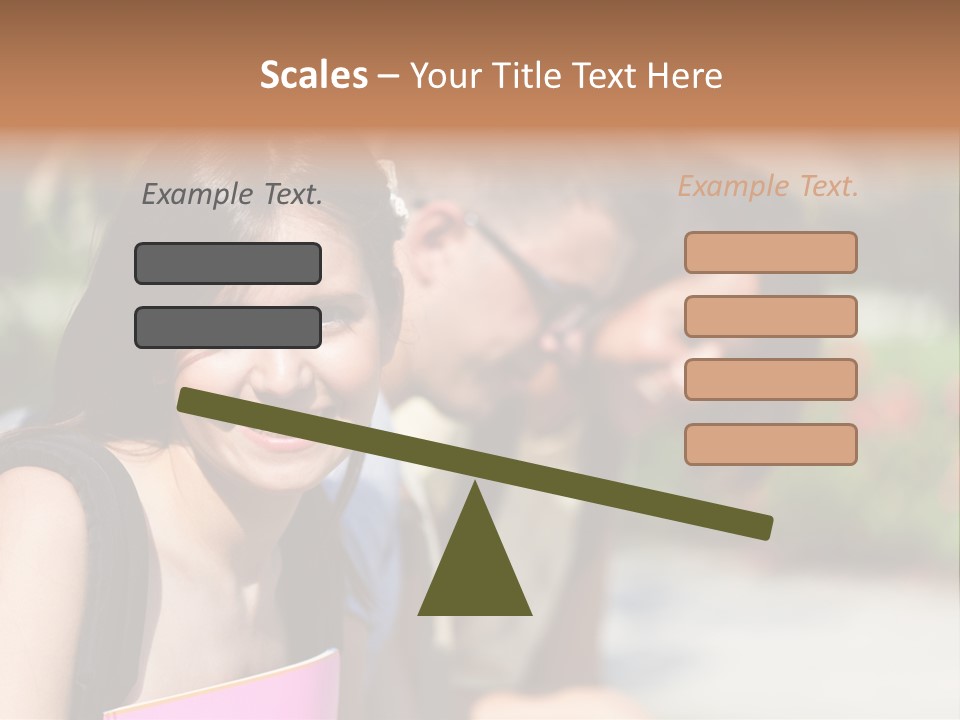 Outdoor Male High School PowerPoint Template