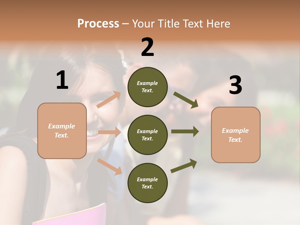 Outdoor Male High School PowerPoint Template