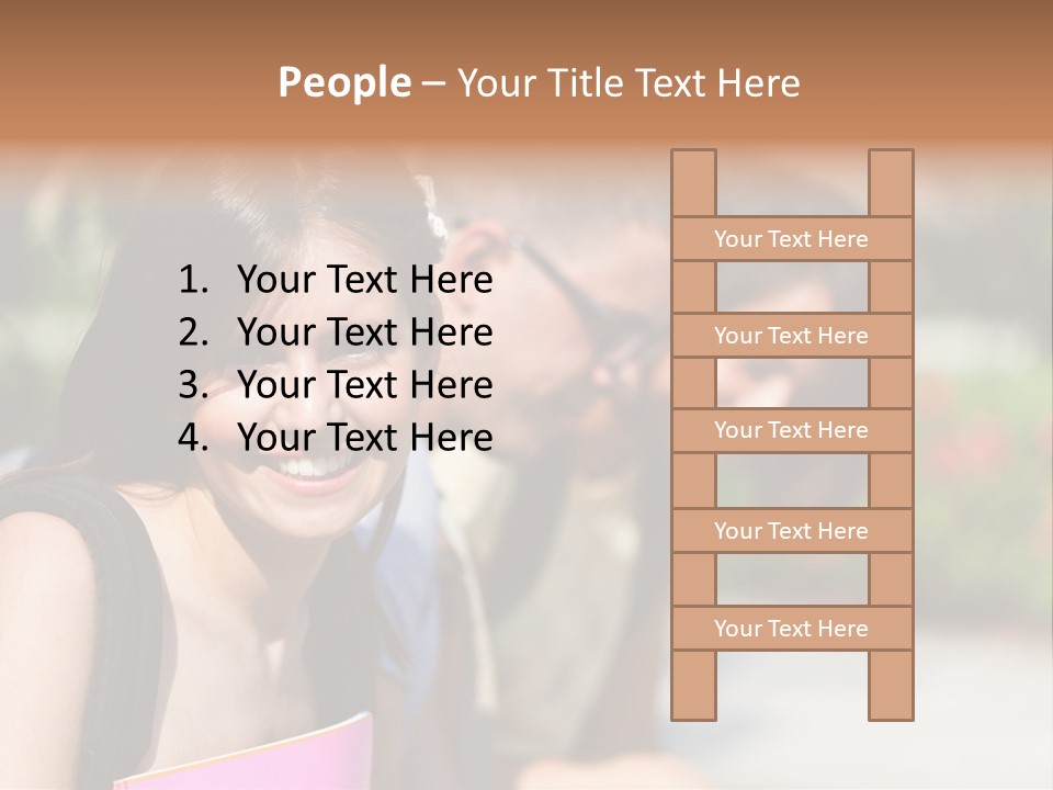 Outdoor Male High School PowerPoint Template