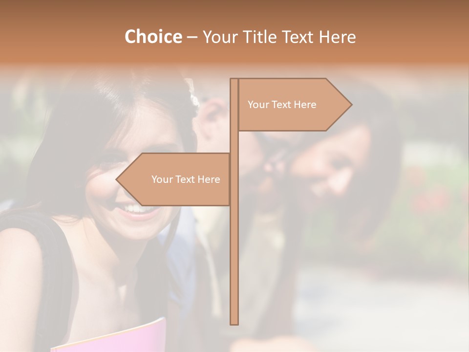 Outdoor Male High School PowerPoint Template