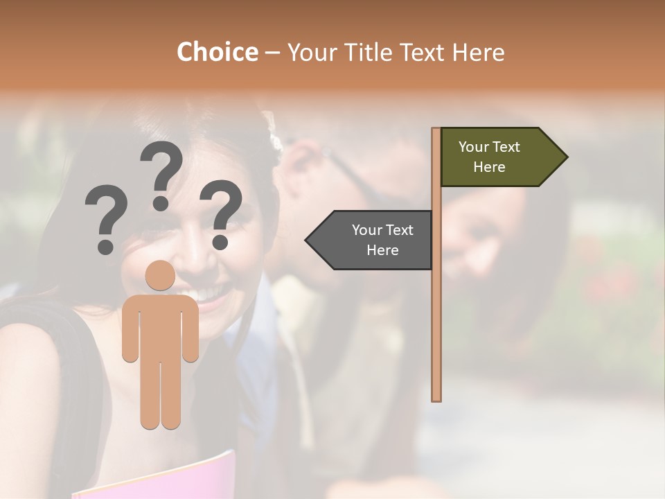 Outdoor Male High School PowerPoint Template