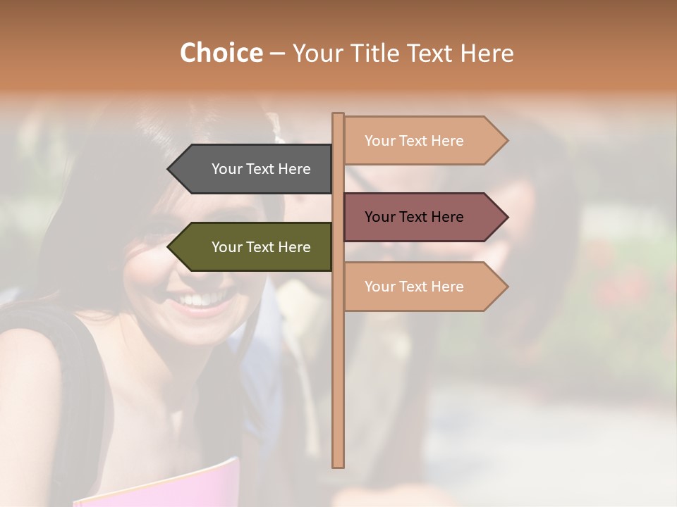 Outdoor Male High School PowerPoint Template