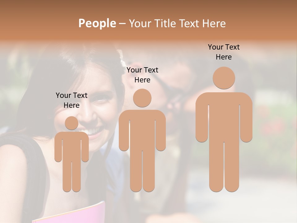 Outdoor Male High School PowerPoint Template