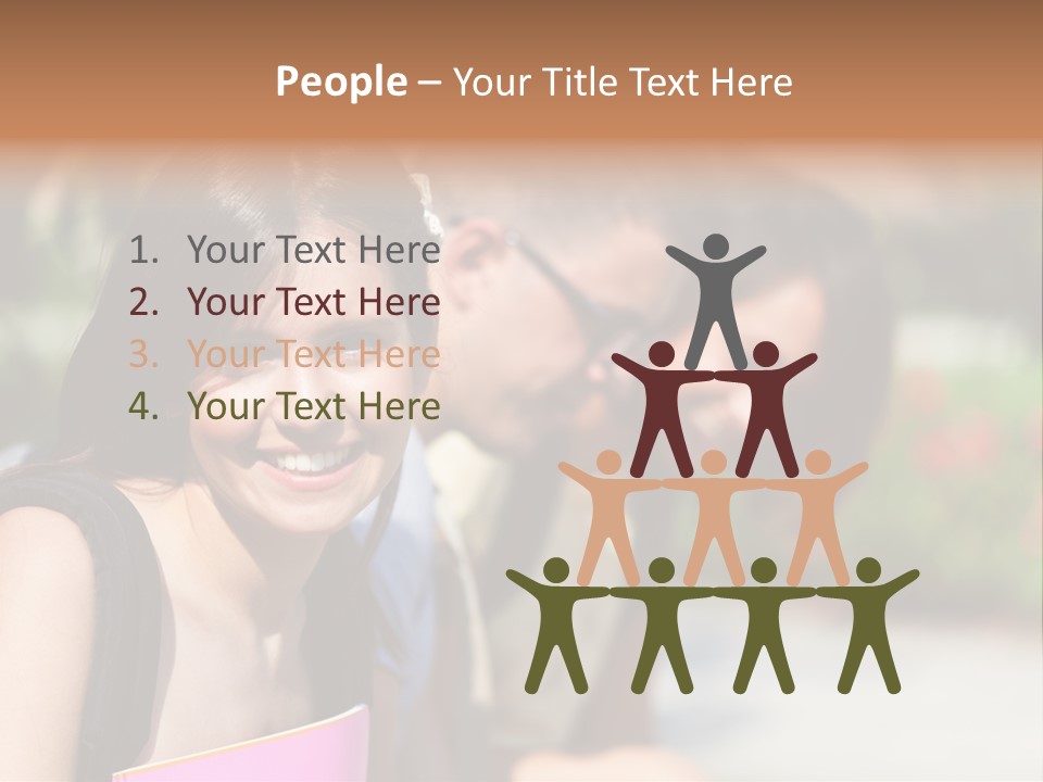 Outdoor Male High School PowerPoint Template