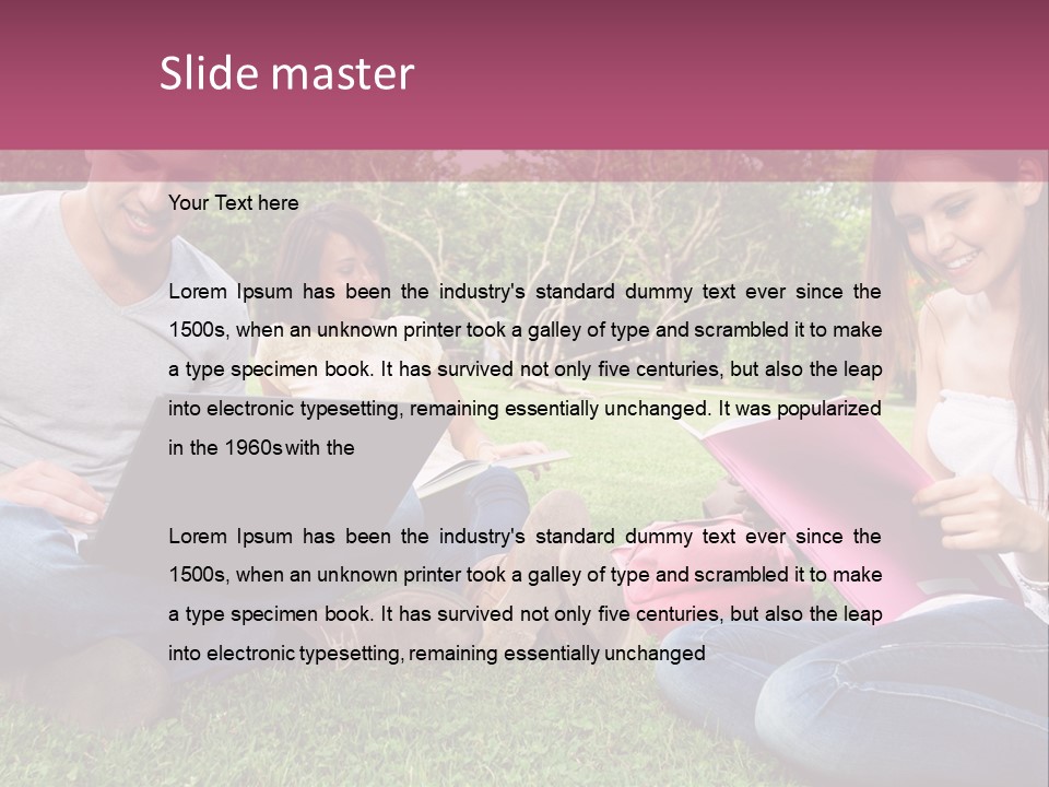 Graduate Woman Class PowerPoint Template