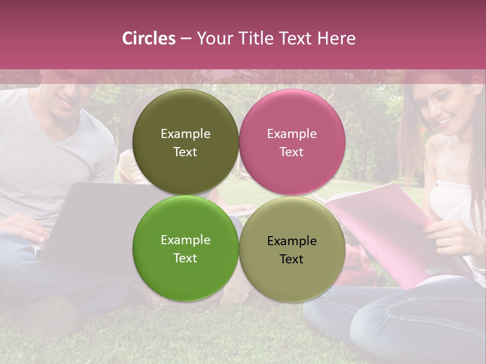 Graduate Woman Class PowerPoint Template