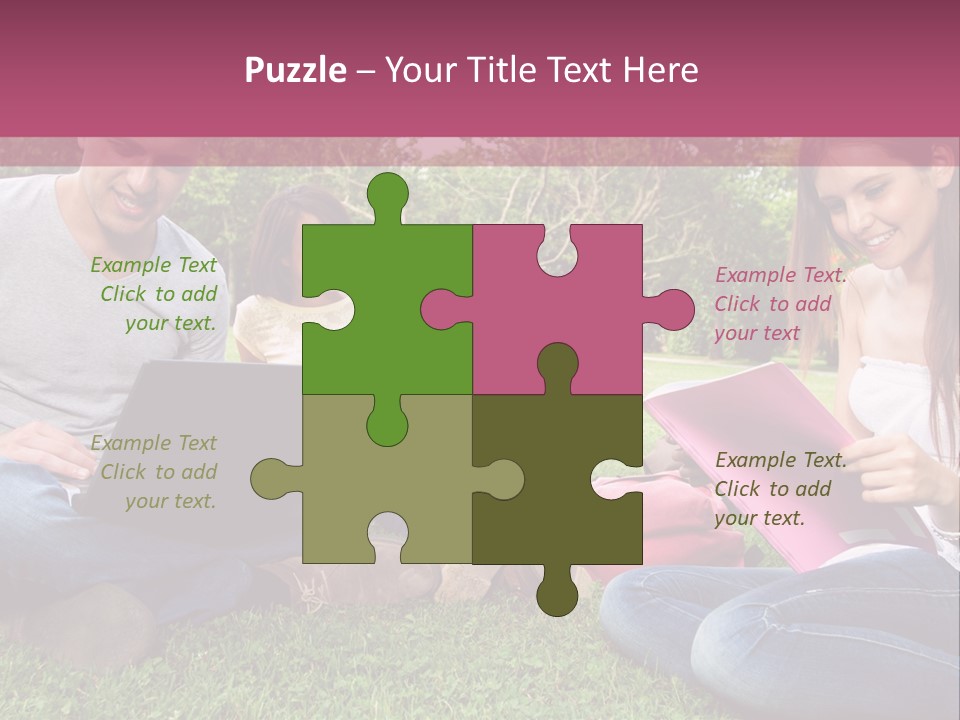 Graduate Woman Class PowerPoint Template