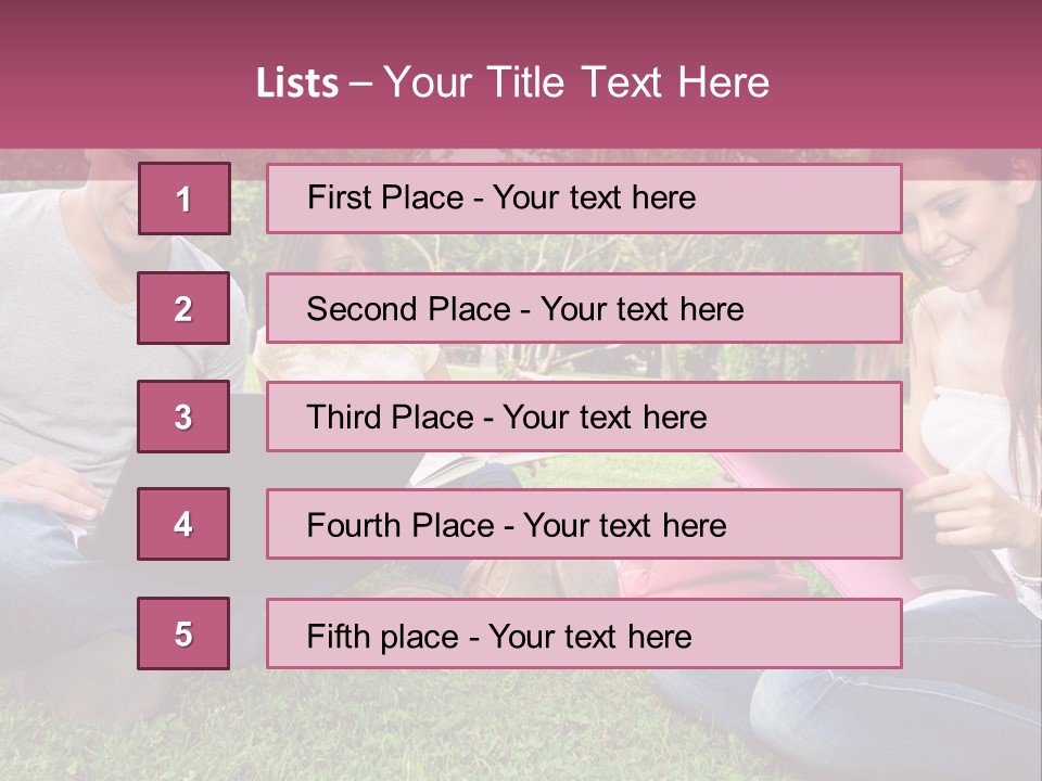 Graduate Woman Class PowerPoint Template
