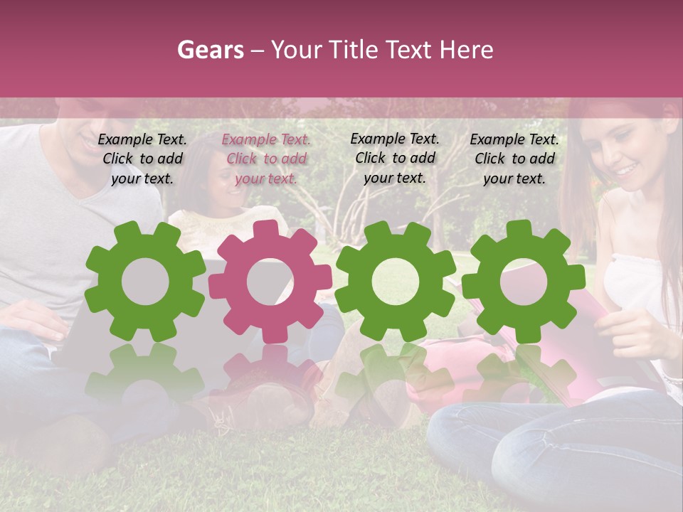 Graduate Woman Class PowerPoint Template