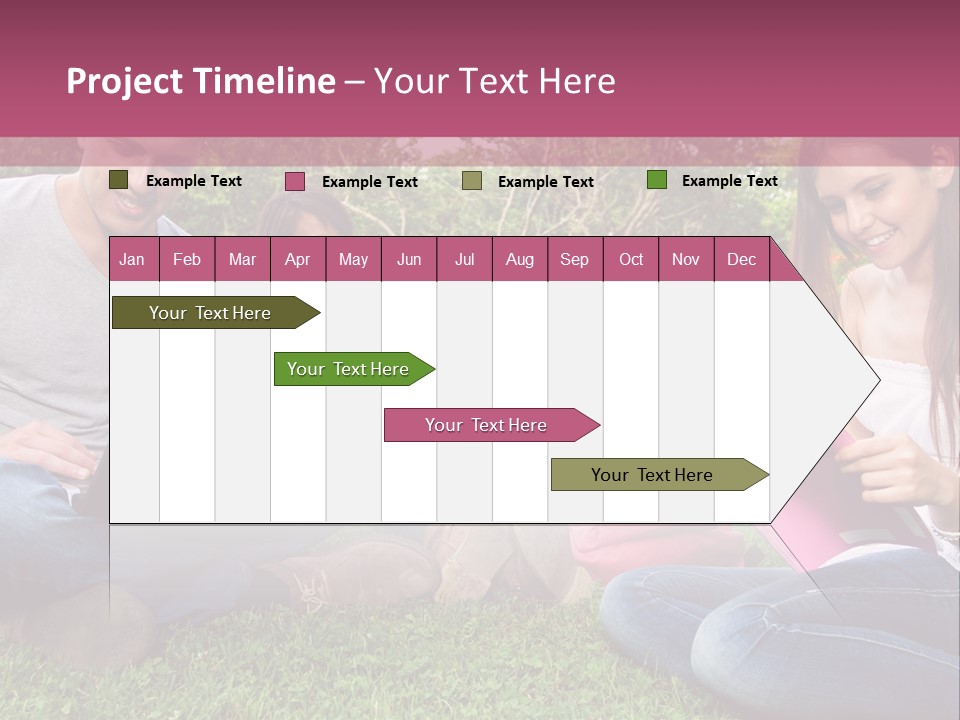 Graduate Woman Class PowerPoint Template
