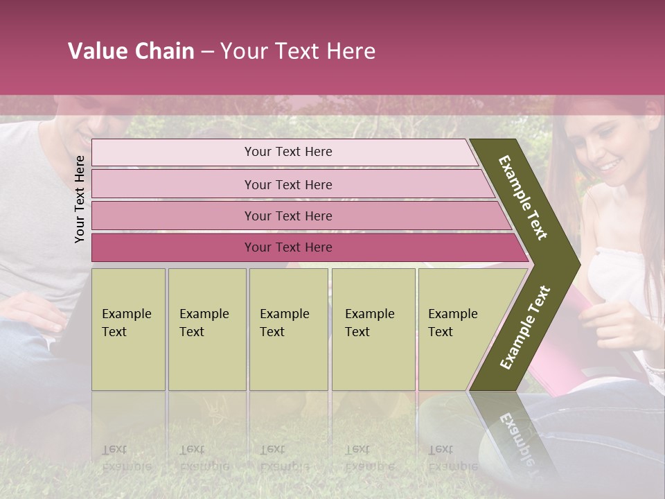 Graduate Woman Class PowerPoint Template