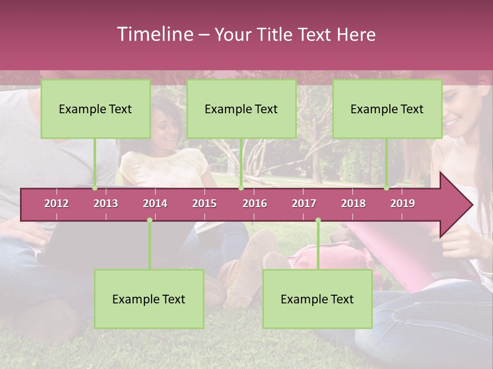 Graduate Woman Class PowerPoint Template