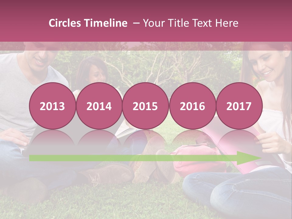 Graduate Woman Class PowerPoint Template