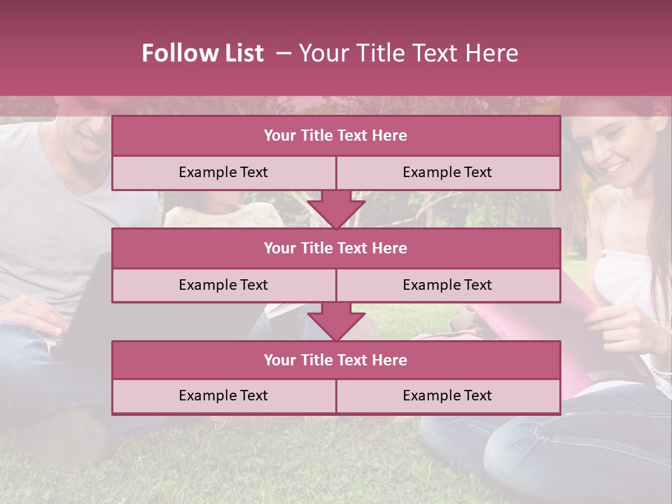 Graduate Woman Class PowerPoint Template