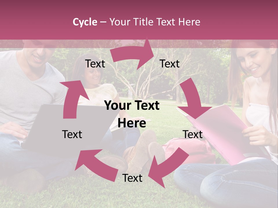 Graduate Woman Class PowerPoint Template