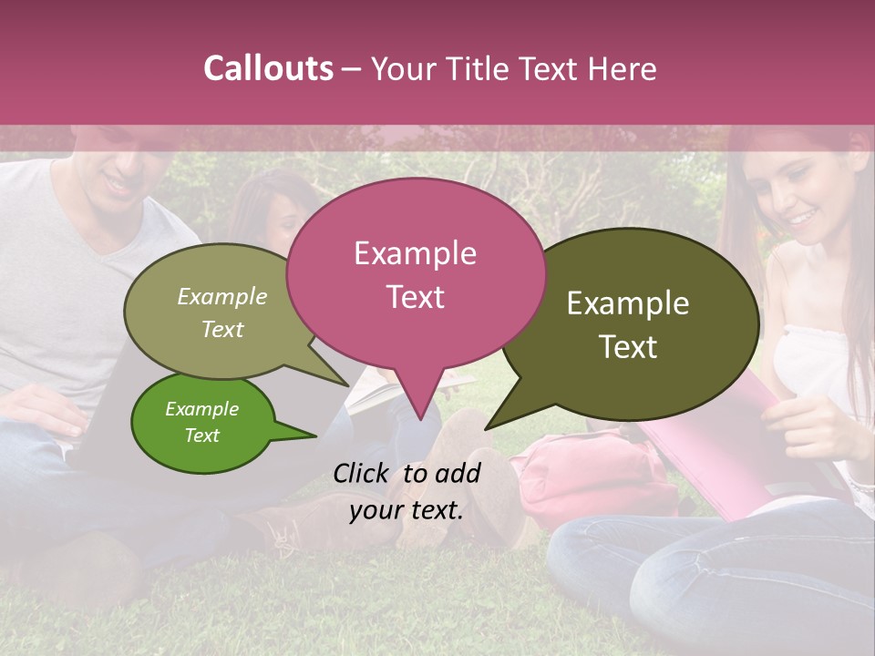 Graduate Woman Class PowerPoint Template