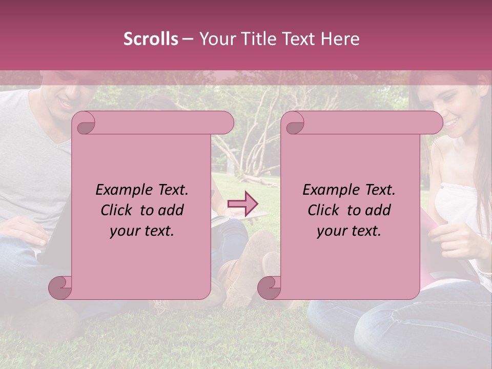 Graduate Woman Class PowerPoint Template