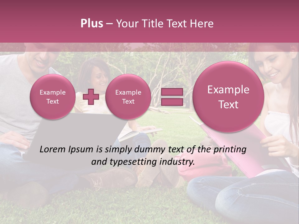 Graduate Woman Class PowerPoint Template