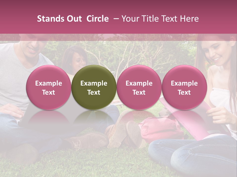 Graduate Woman Class PowerPoint Template