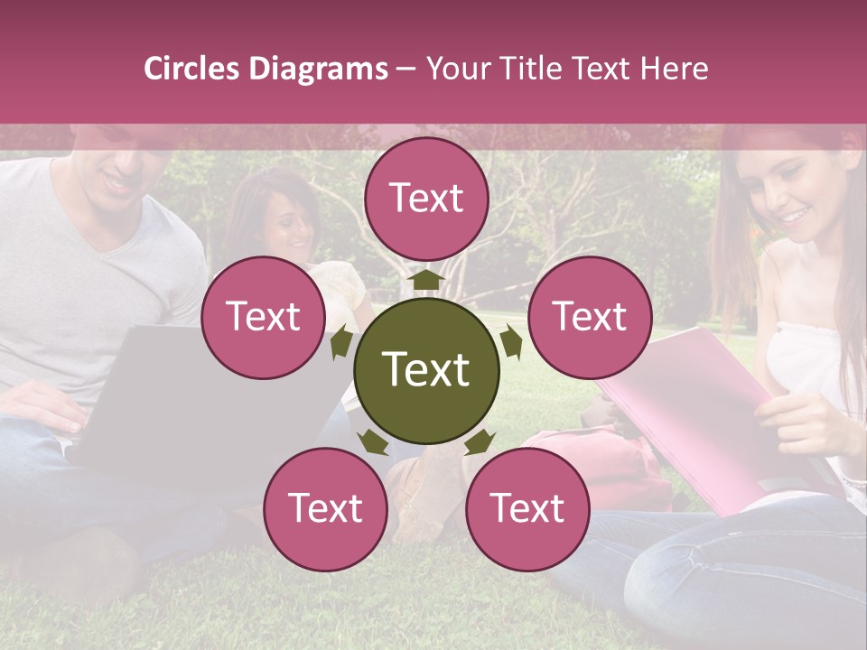 Graduate Woman Class PowerPoint Template