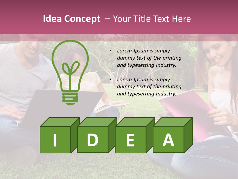 Graduate Woman Class PowerPoint Template