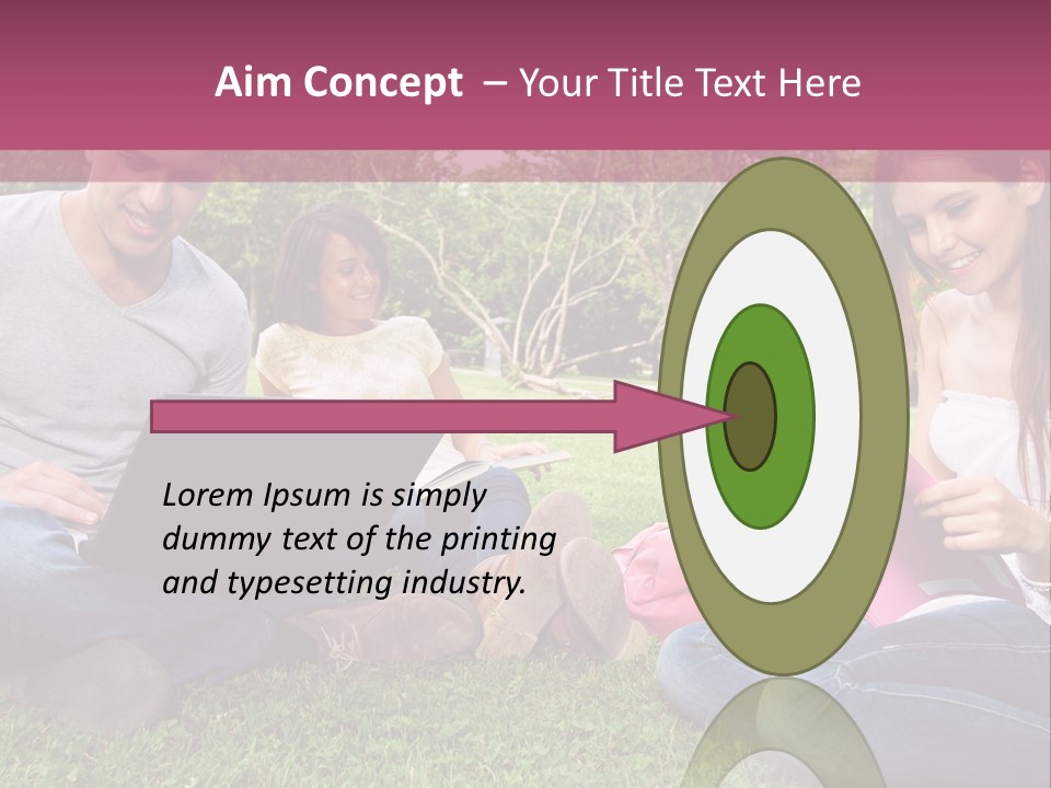 Graduate Woman Class PowerPoint Template