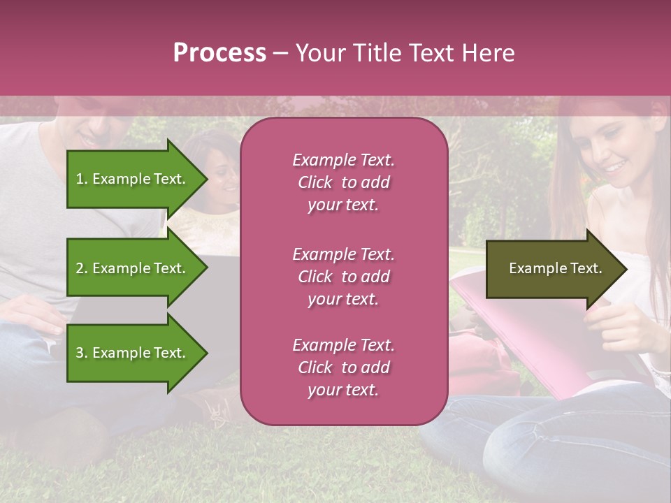 Graduate Woman Class PowerPoint Template