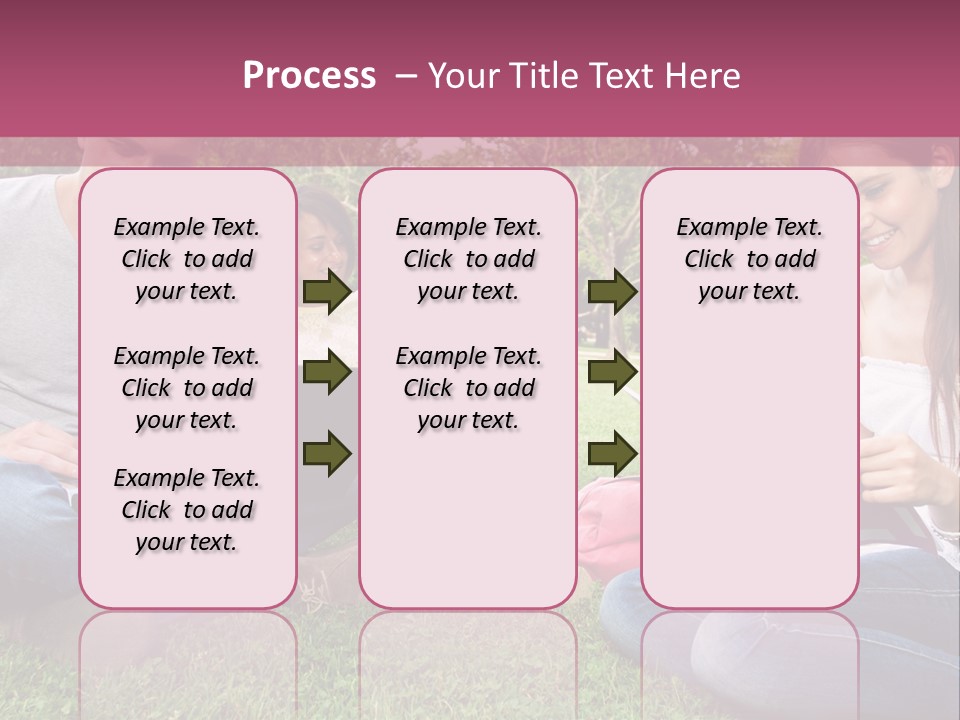 Graduate Woman Class PowerPoint Template