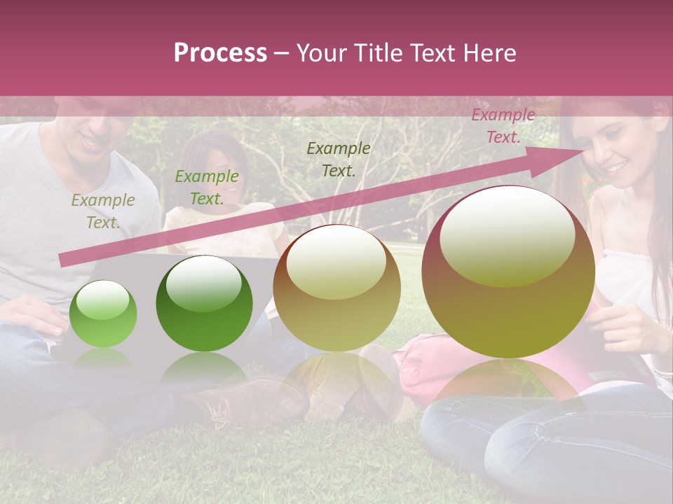 Graduate Woman Class PowerPoint Template