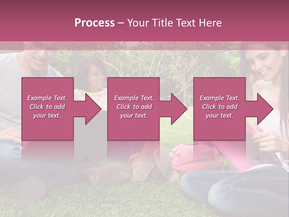 Graduate Woman Class PowerPoint Template