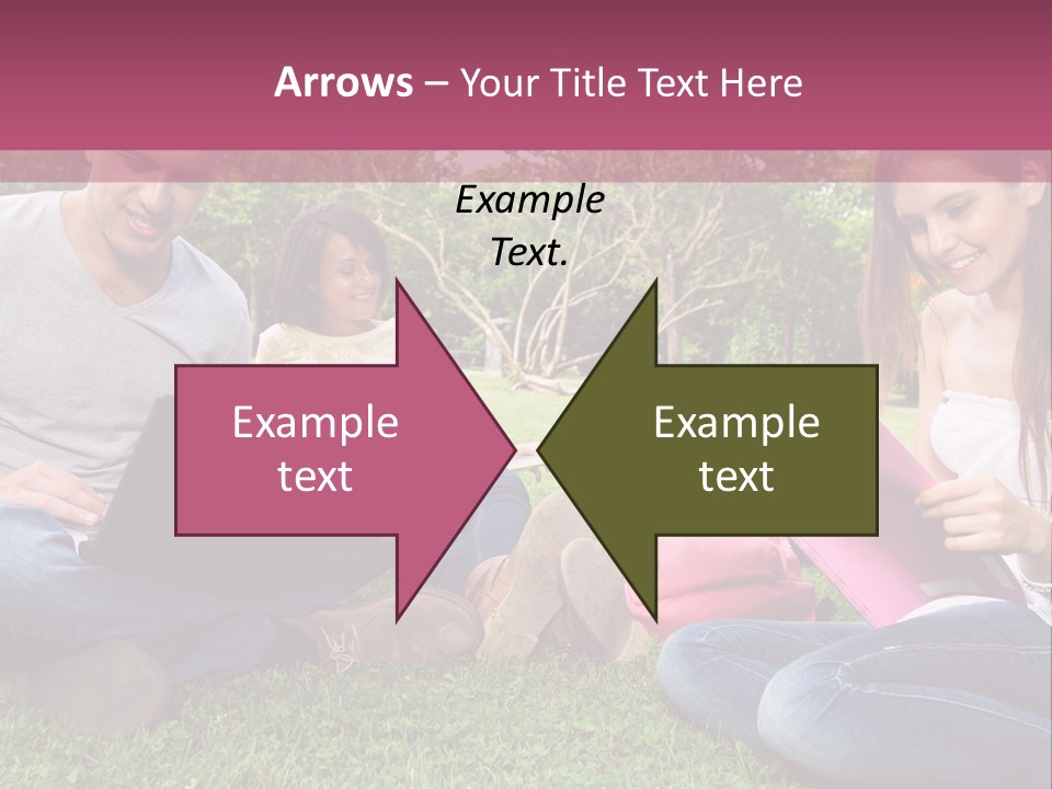 Graduate Woman Class PowerPoint Template