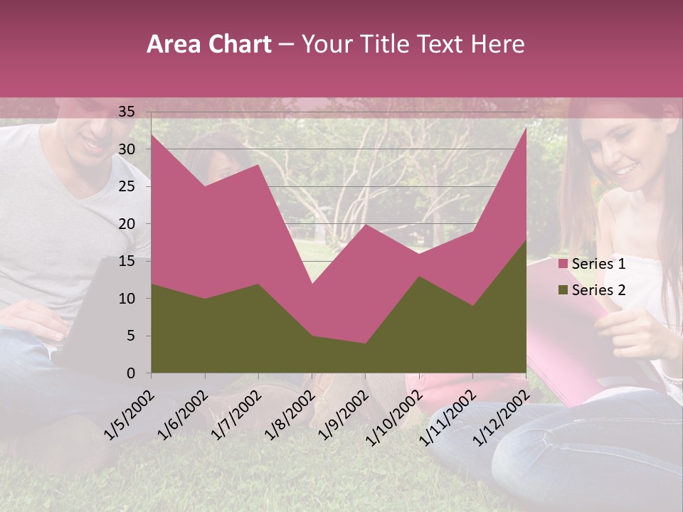 Graduate Woman Class PowerPoint Template
