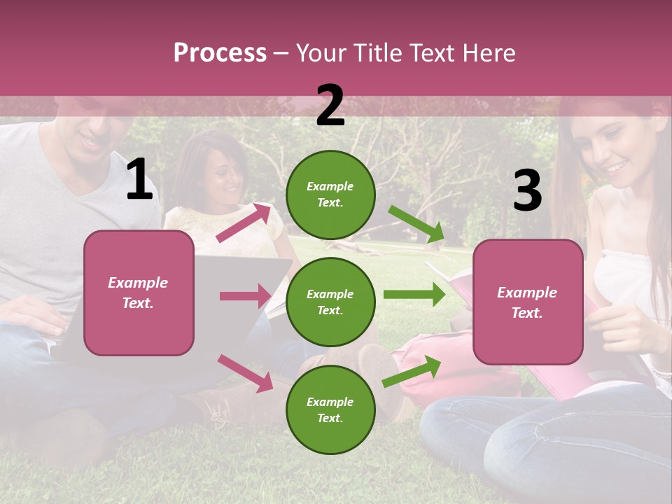 Graduate Woman Class PowerPoint Template