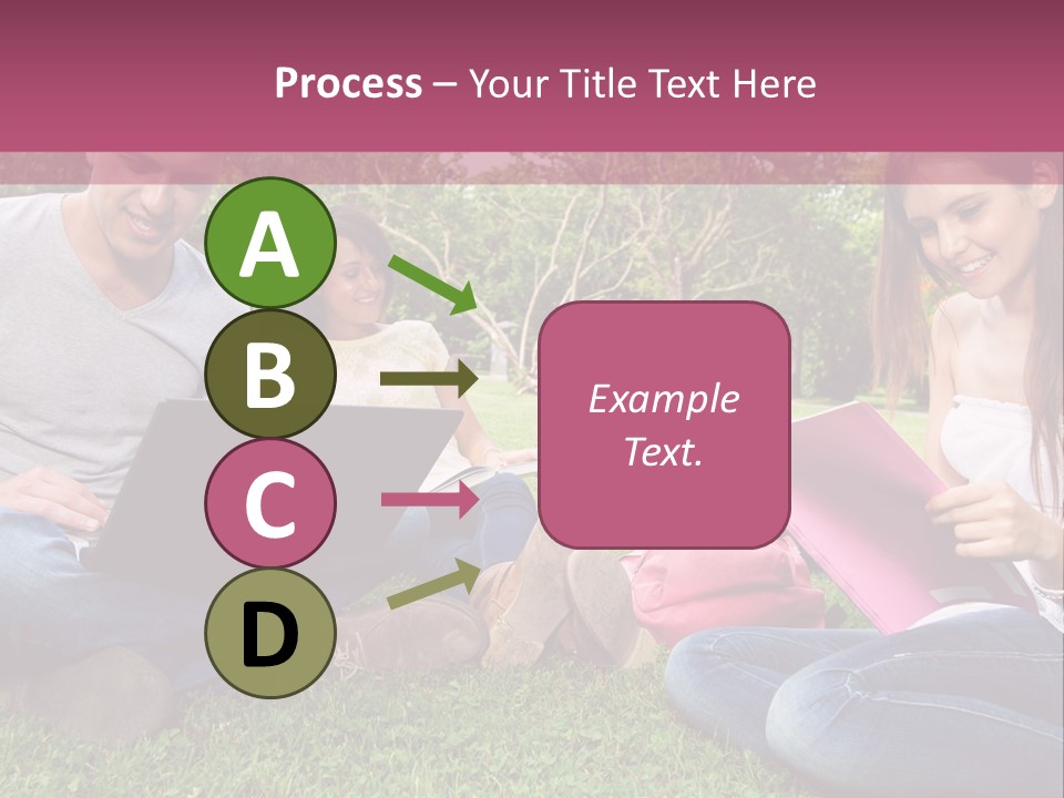 Graduate Woman Class PowerPoint Template