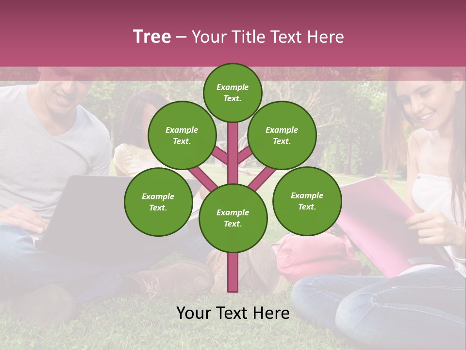 Graduate Woman Class PowerPoint Template