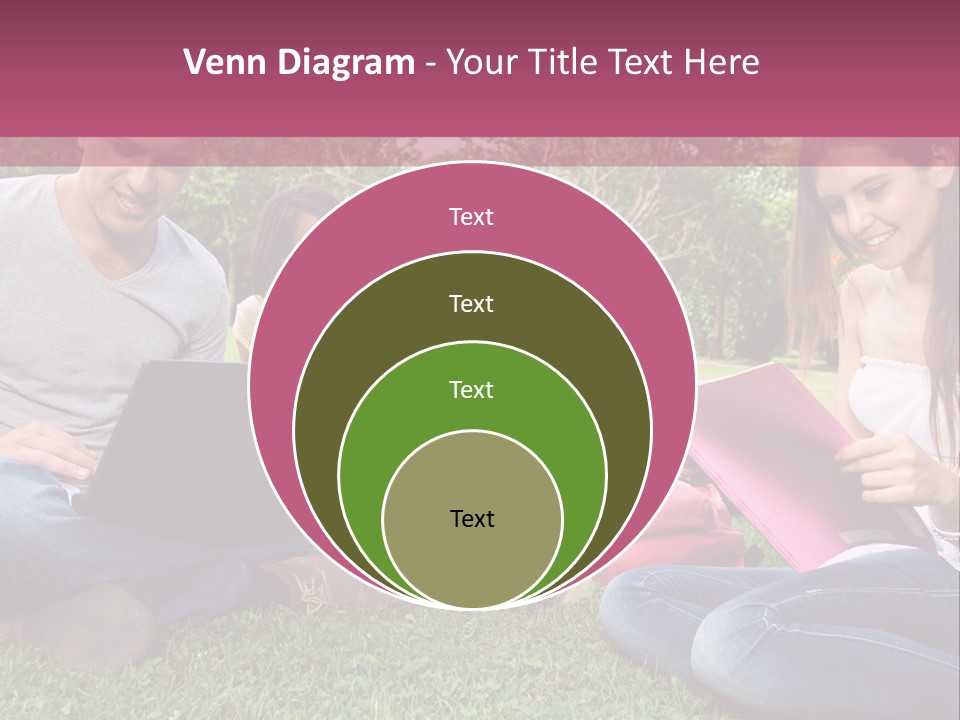 Graduate Woman Class PowerPoint Template