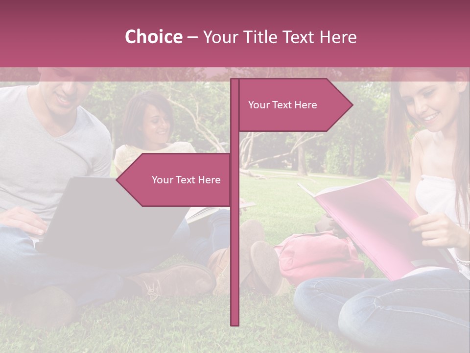 Graduate Woman Class PowerPoint Template