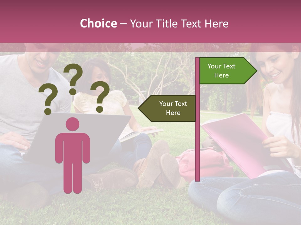 Graduate Woman Class PowerPoint Template