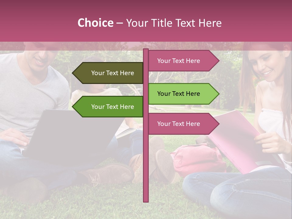 Graduate Woman Class PowerPoint Template