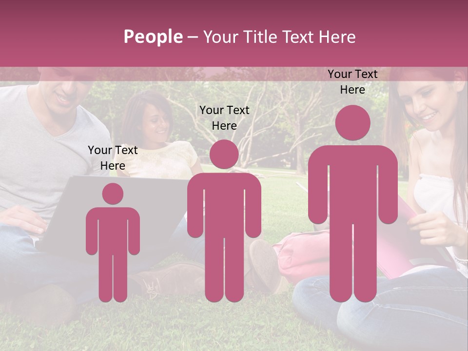 Graduate Woman Class PowerPoint Template