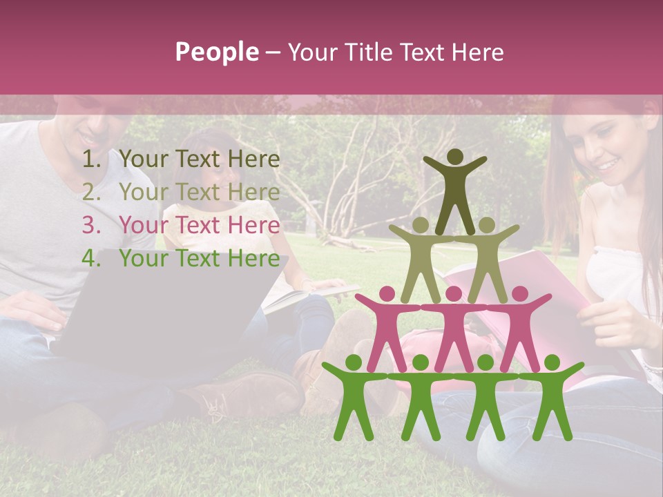 Graduate Woman Class PowerPoint Template