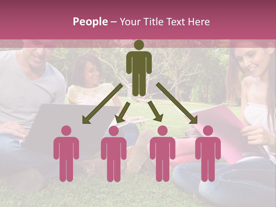 Graduate Woman Class PowerPoint Template