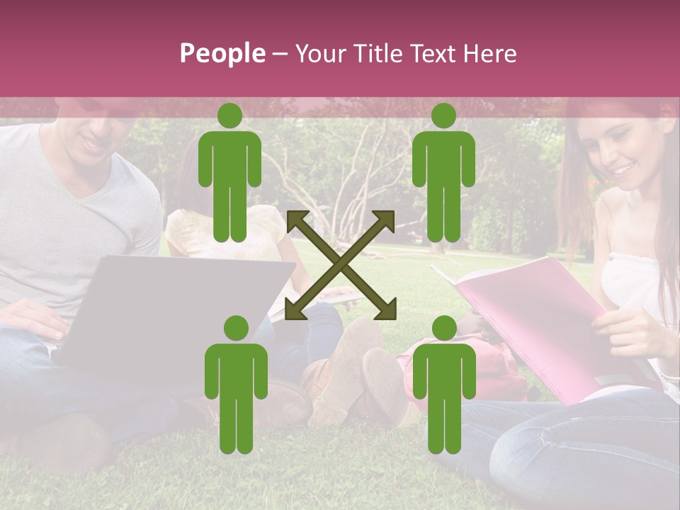 Graduate Woman Class PowerPoint Template