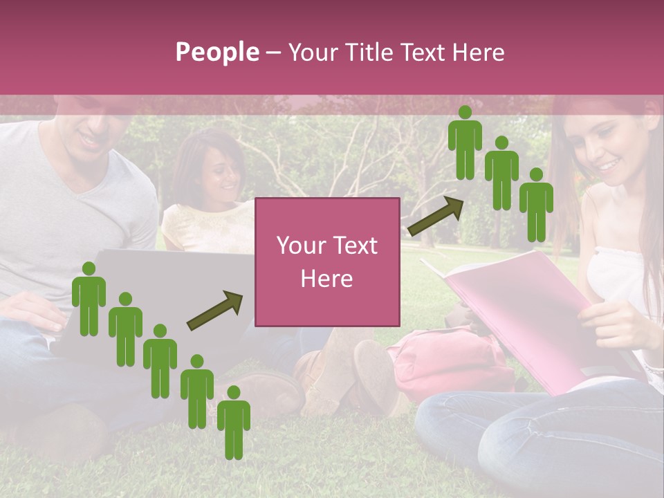 Graduate Woman Class PowerPoint Template